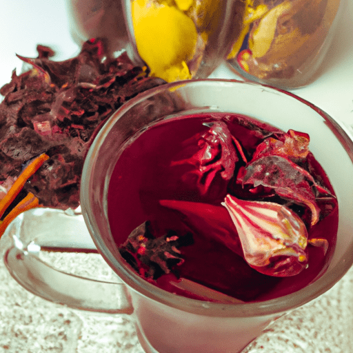 Chá de Hibisco com Canela e Limão